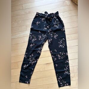 Twik Black Floral Trousers